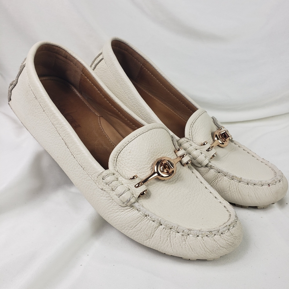 Coach Arlene Pebble Leather Loafer Driving Moc